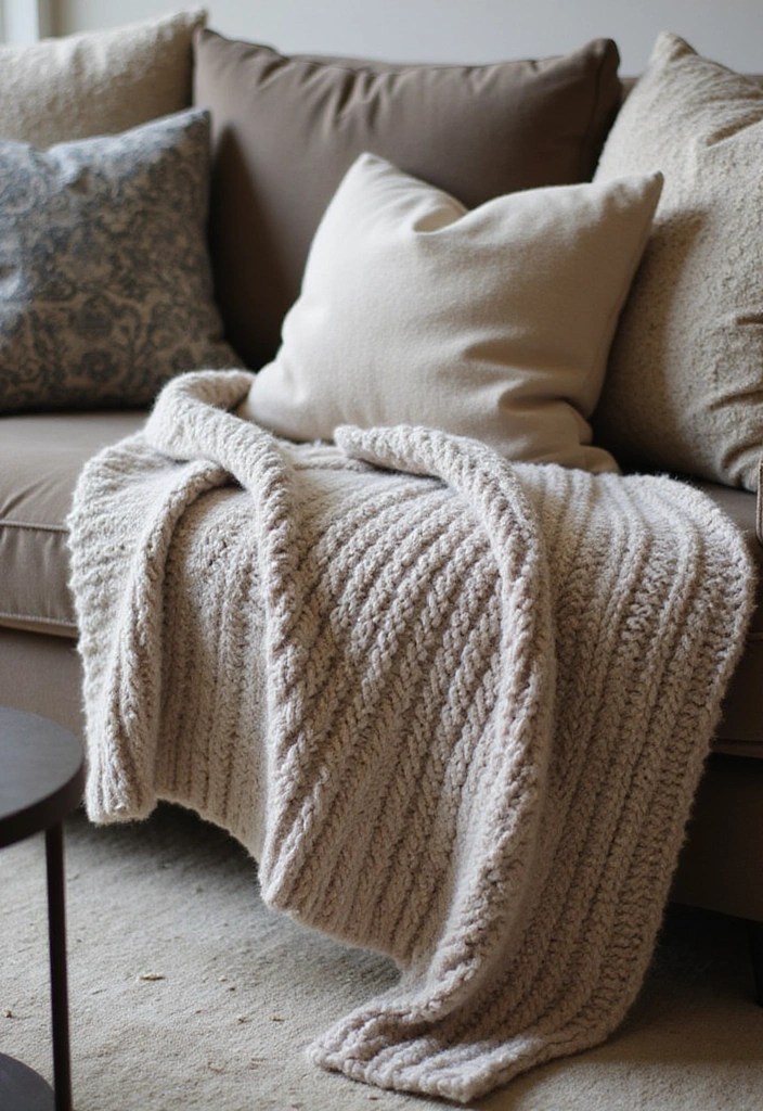 20 Cozy Living Room Ideas That'll Make You Never Want to Leave Home Again! - 1. Layered Textures