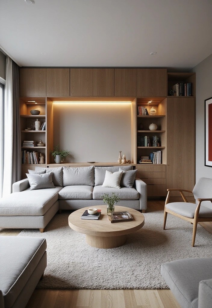 20 Cozy Living Room Ideas That'll Make You Never Want to Leave Home Again! - 11. Multi-functional Spaces