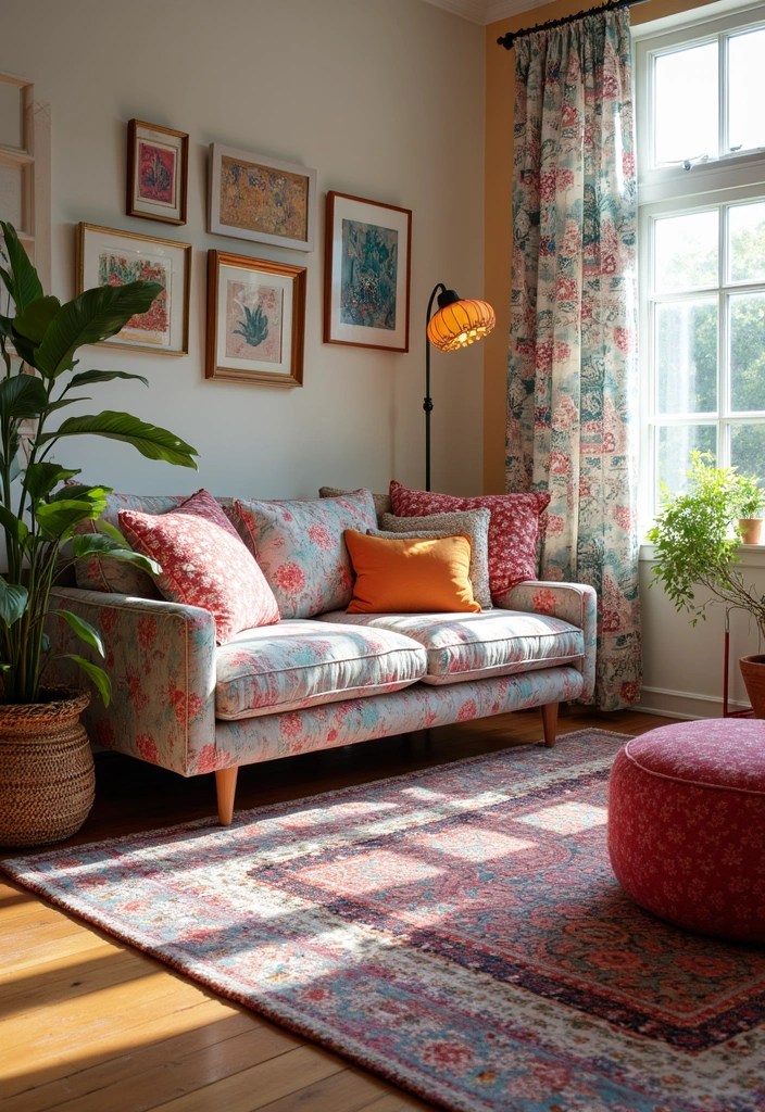 20 Cozy Living Room Ideas That'll Make You Never Want to Leave Home Again! - 12. Playful Patterns