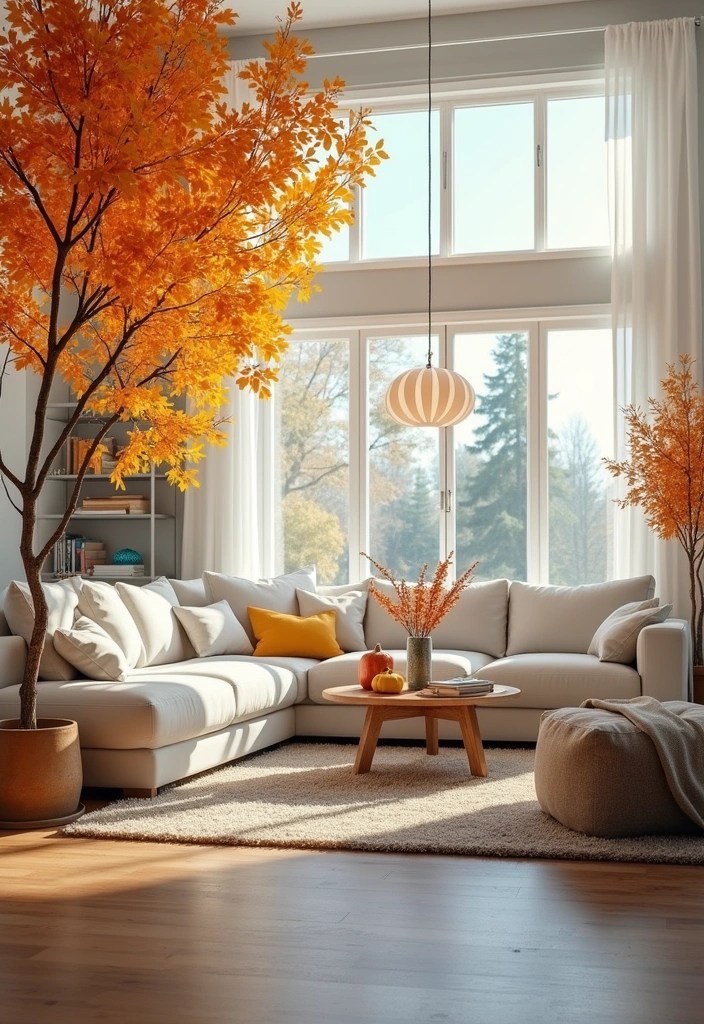 20 Cozy Living Room Ideas That'll Make You Never Want to Leave Home Again! - 16. Seasonal Decor Swaps