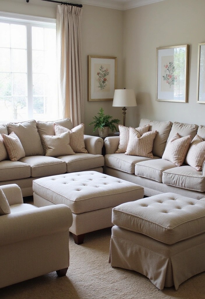 20 Cozy Living Room Ideas That'll Make You Never Want to Leave Home Again! - 4. Cozy Seating Arrangements