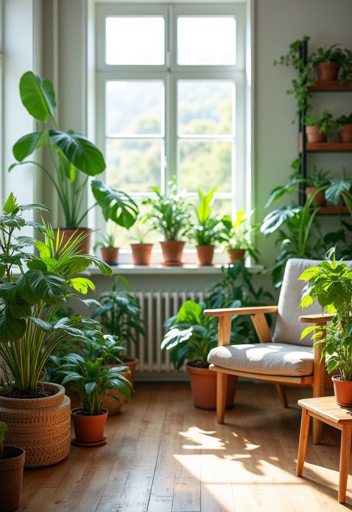 20 Cozy Living Room Ideas That'll Make You Never Want to Leave Home Again! - 5. Nature In Your Space