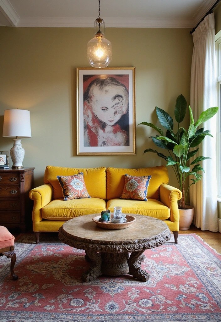 20 Cozy Living Room Ideas That'll Make You Never Want to Leave Home Again! - 7. Statement Furniture